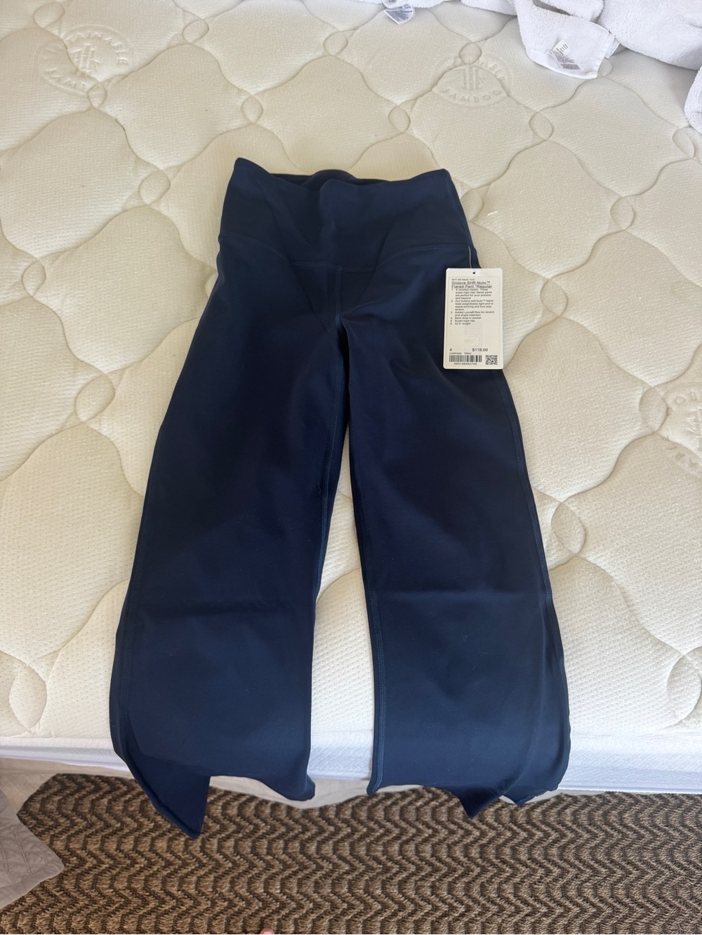 lululemon athletica Groove SHR Nulu Flared Pant - Navy NWT